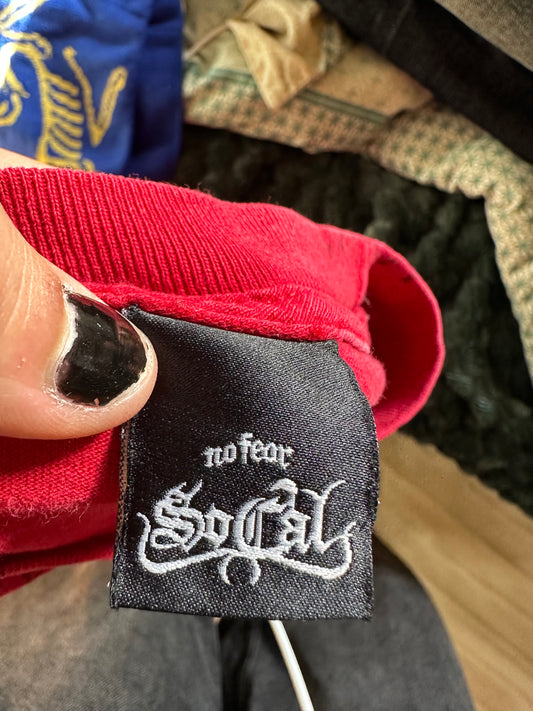 Red Gothic No Fear Tee