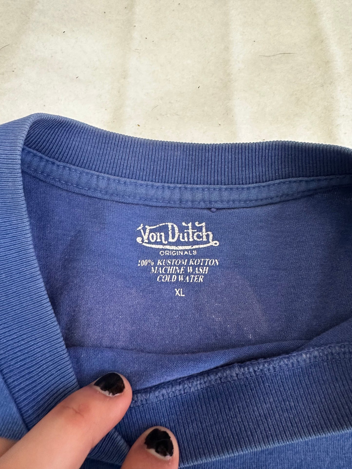 Blue w Camo Von Dutch Logo