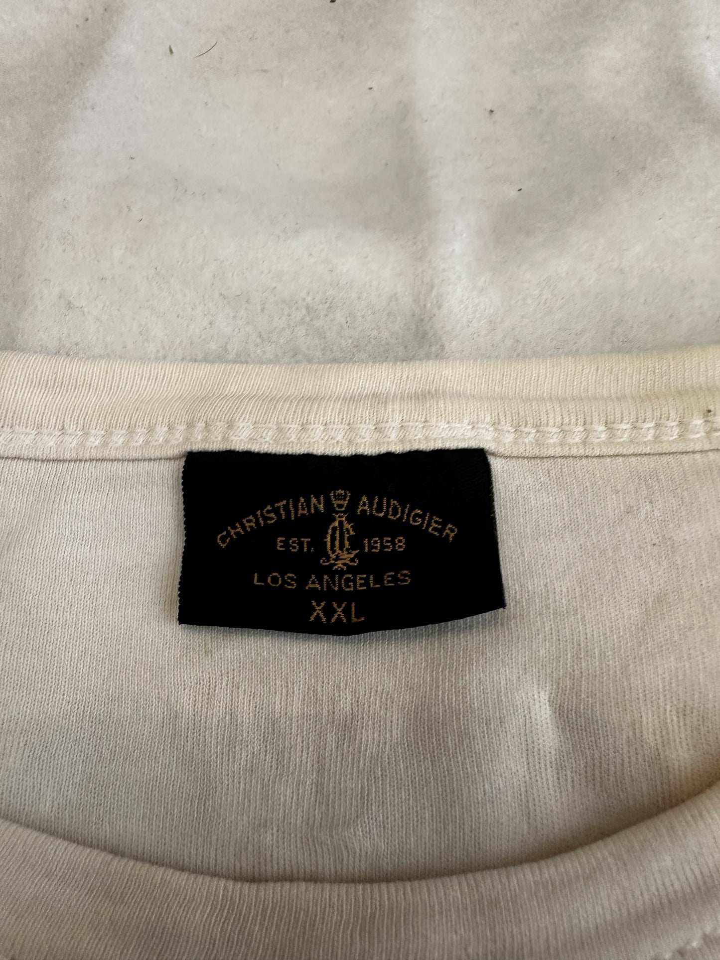 Christian Audiger Diamonted White Tee