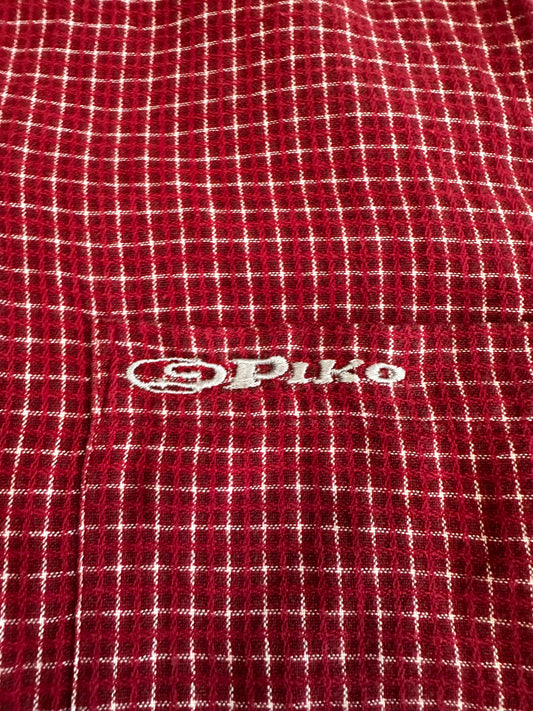 Red Piko Button Up