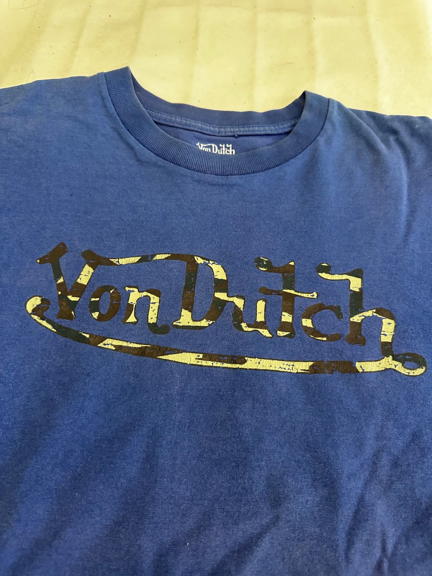 Blue w Camo Von Dutch Logo