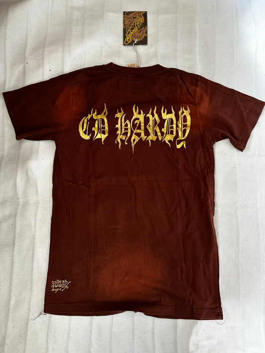 Insane Diamontes Brown Ed Hardy Tee