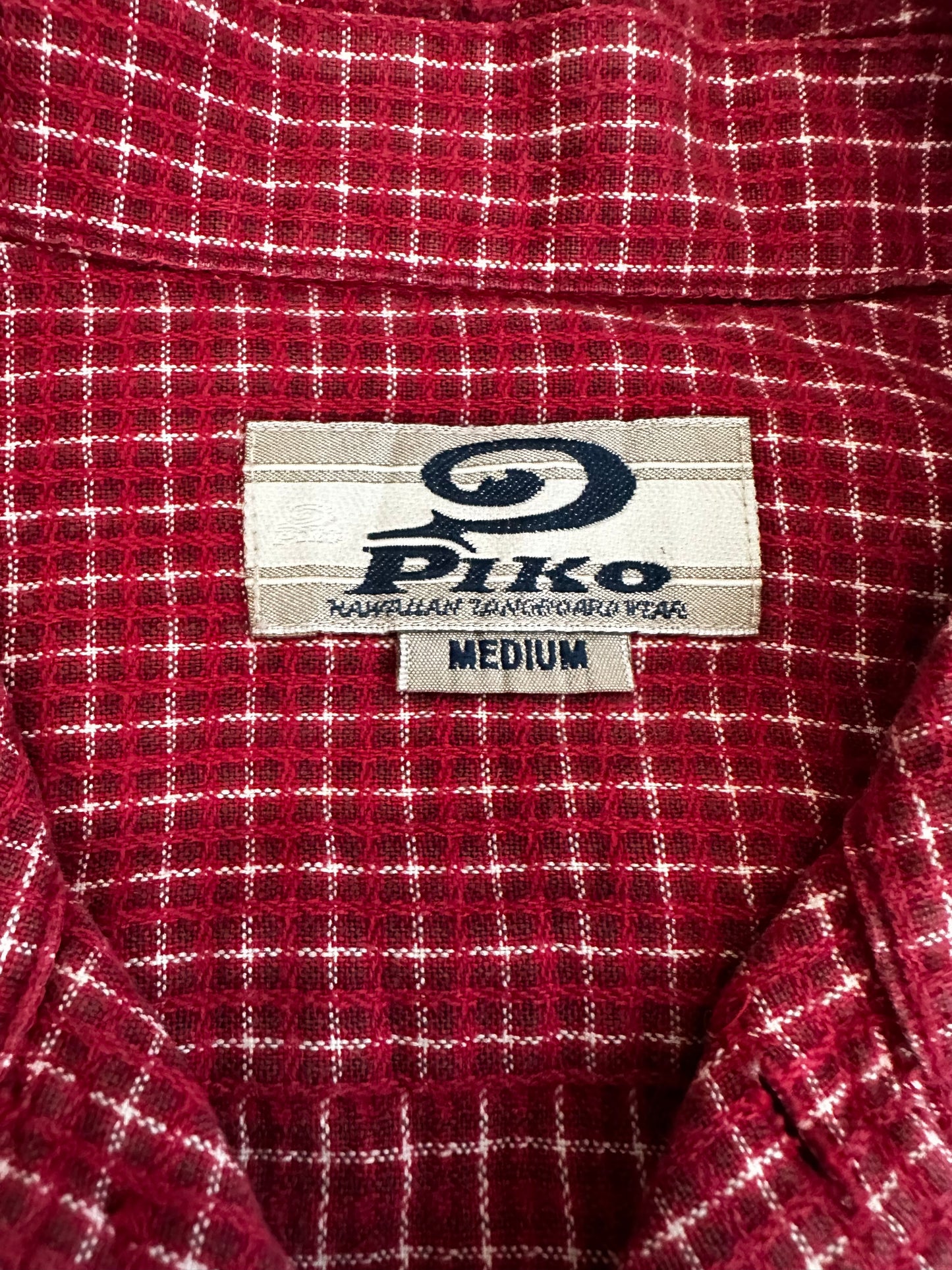 Red Piko Button Up
