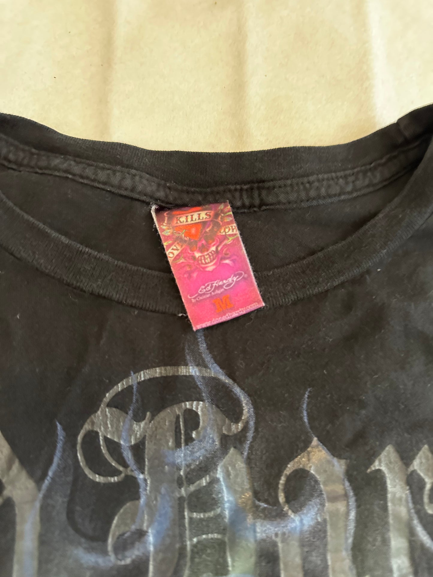 Fire & Skulls Ed Hardy Tee