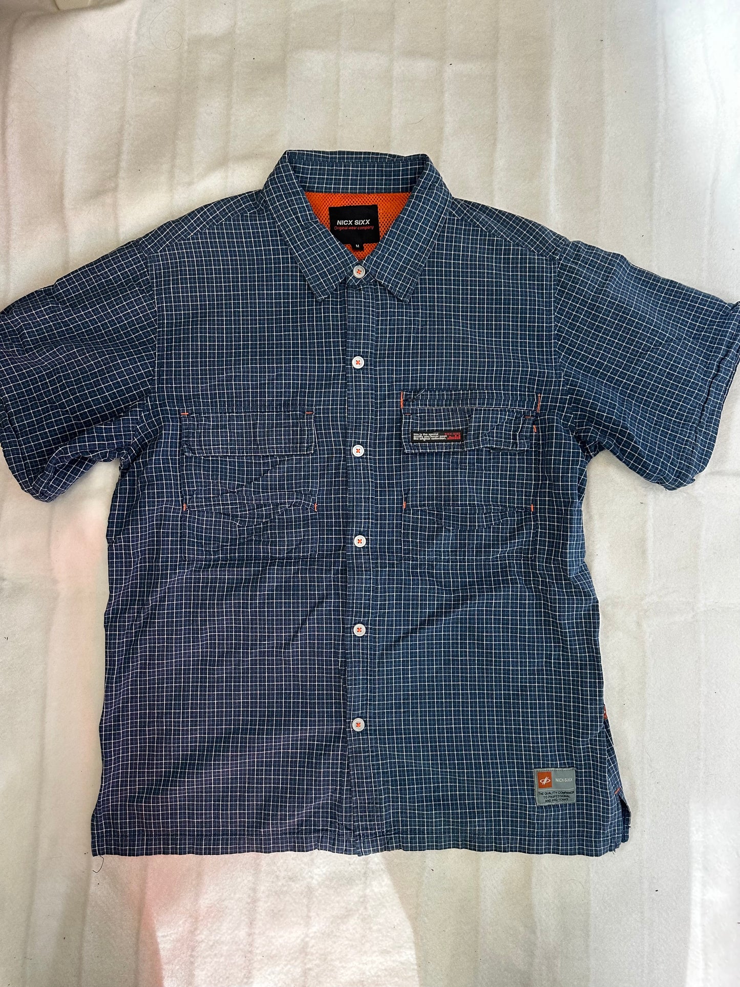 Nick Sixx Blue Button Up