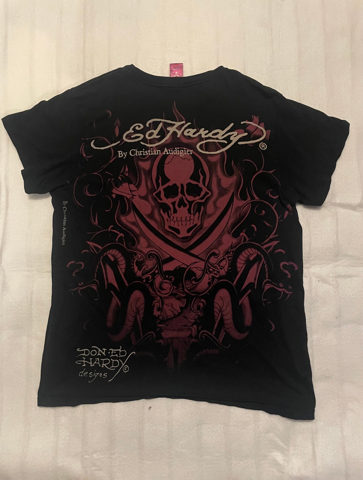 Fire & Skulls Ed Hardy Tee