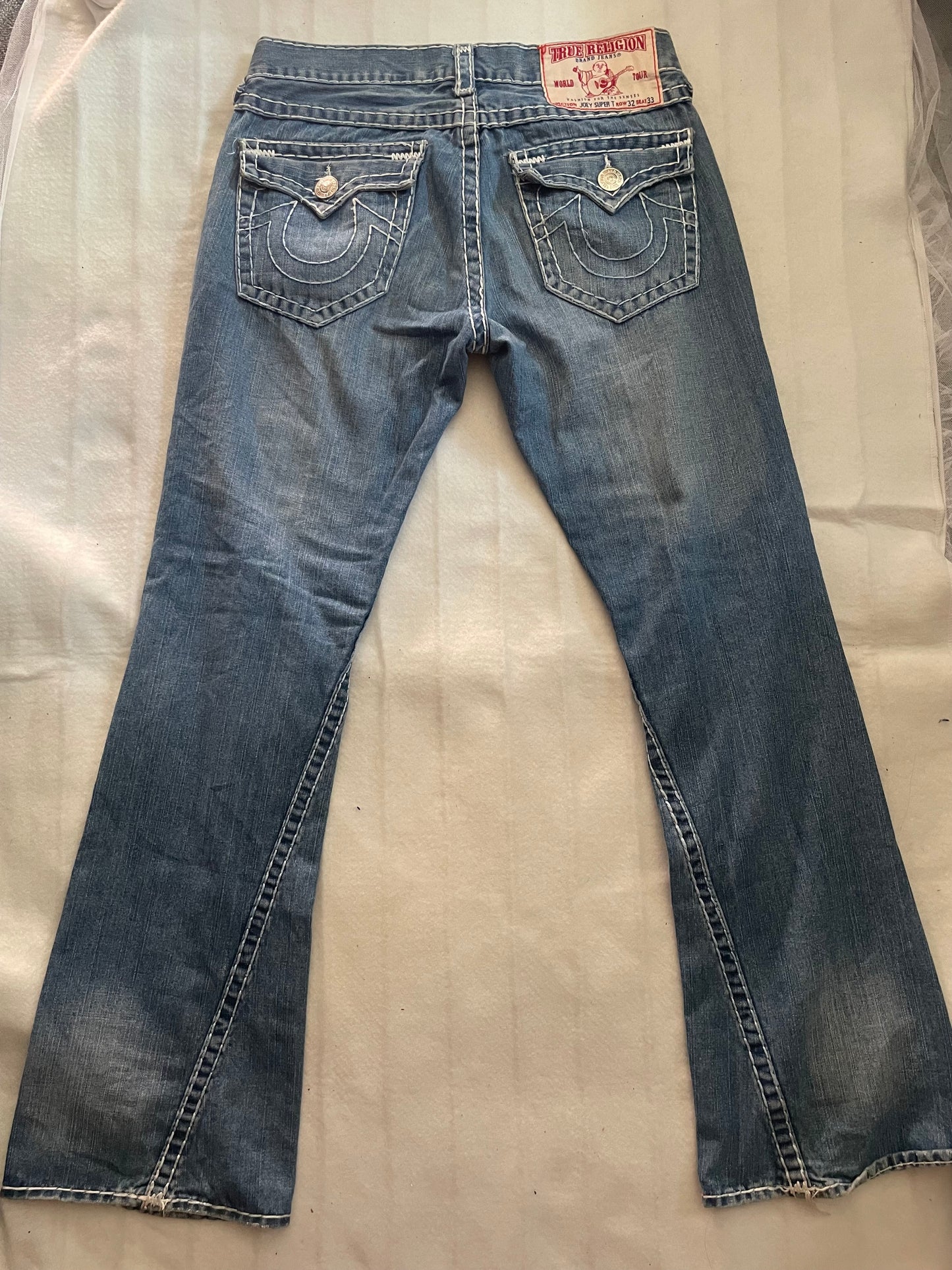 Light Wash True Religion Flares 34x32