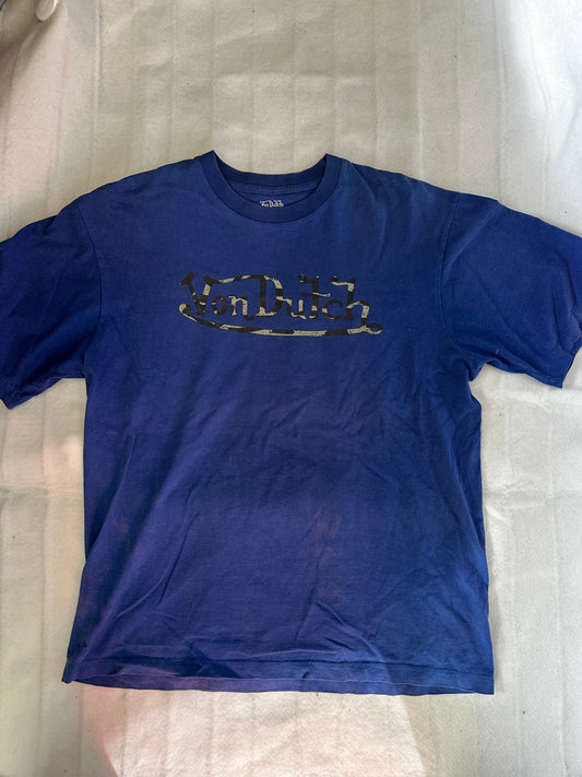 Blue w Camo Von Dutch Logo