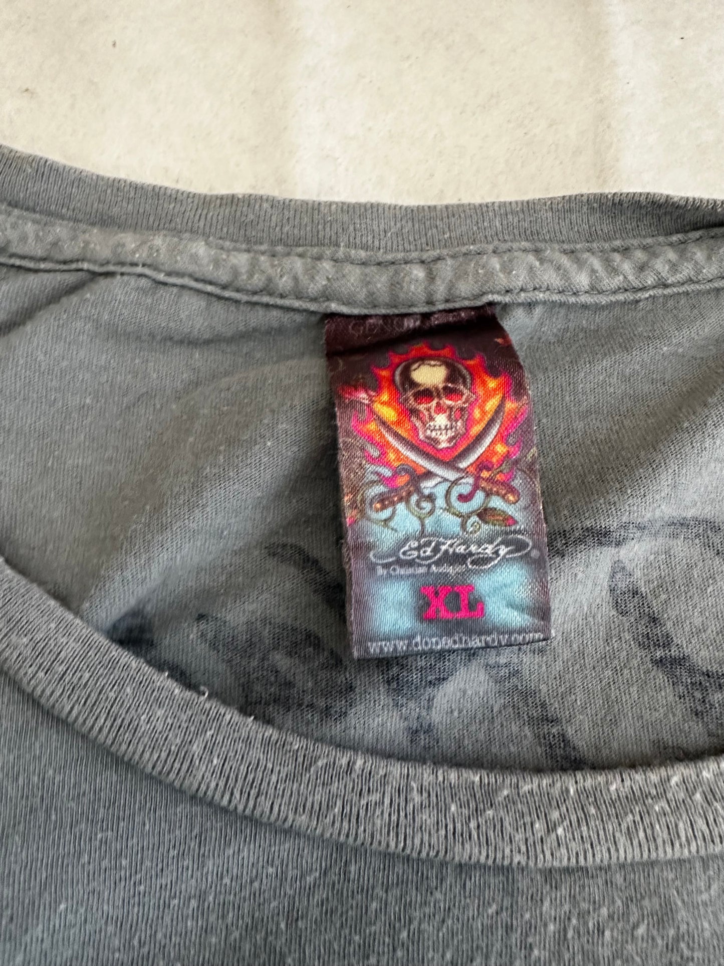 Grey Ed Hardy Shirt