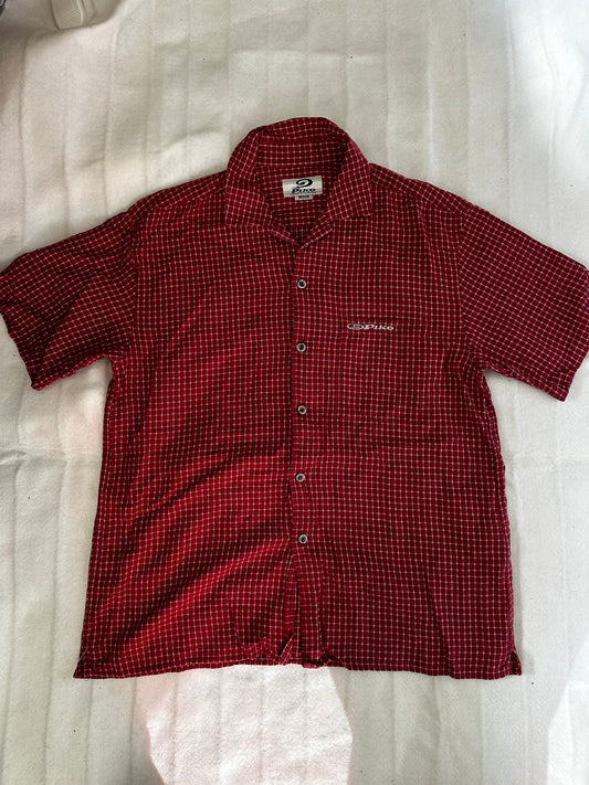 Red Piko Button Up