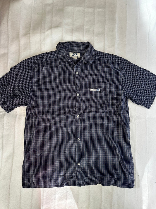 Blue Piko Button Up