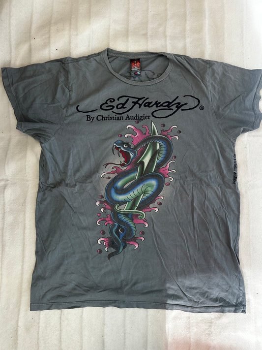 Grey Ed Hardy Shirt