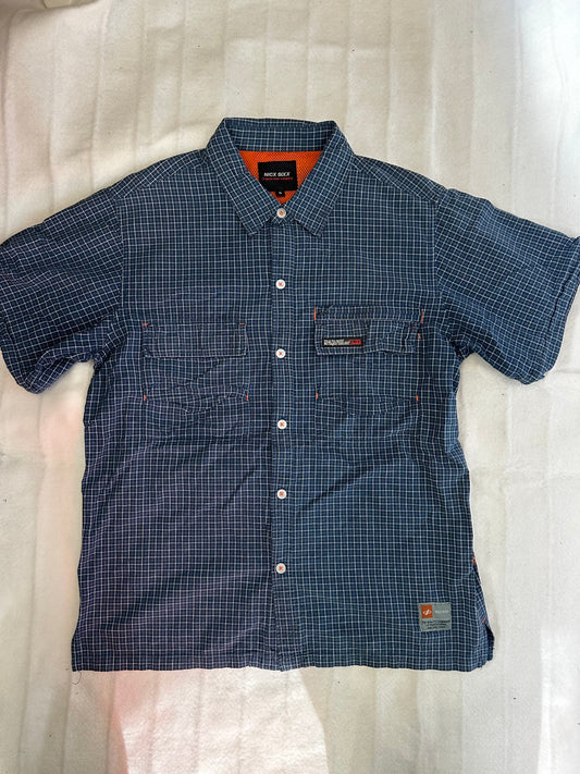Nick Sixx Blue Button Up